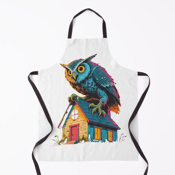 Item preview, Ominous Owl Perched on House designed and sold by Sinister prints.