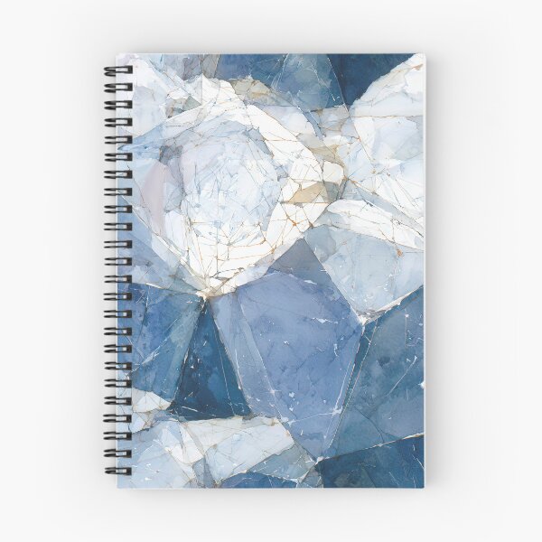Item preview, Serene Blue Frost Crystalline Texture Pattern designed and sold by TJ Art and Camera.