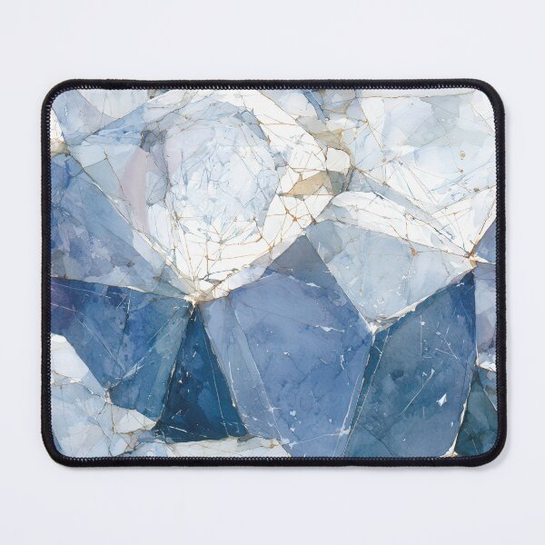 Item preview, Serene Blue Frost Crystalline Texture Pattern designed and sold by TJ Art and Camera.