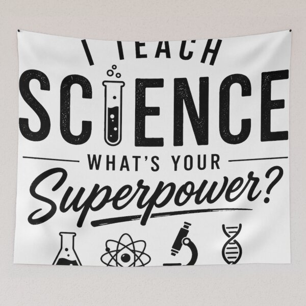Item preview, I Teach Science What's Your Superpower Funny Science Teacher designed and sold by Yellowriversss.