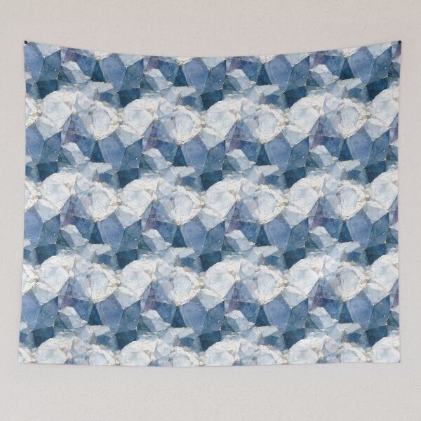 Item preview, Serene Blue Frost Crystalline Texture Pattern designed and sold by TJ Art and Camera.