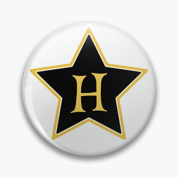 Item preview, Star Monogram H Gold Black designed and sold by Jeallan Designs.