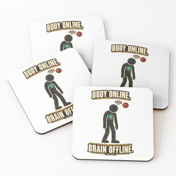 Item preview, Body Online Brain Offline – Funny Tech Humor designed and sold by WakeUpByLP.