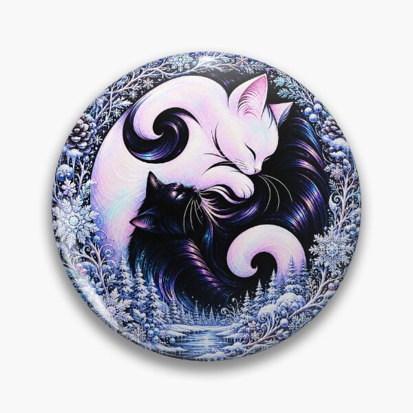 Item preview, ⚖️ PURRFECTLY BALANCED COLLECTION ⚖️ - FOUR SEASONS CATS - Winter Frost designed and sold by WheelieGdArt.