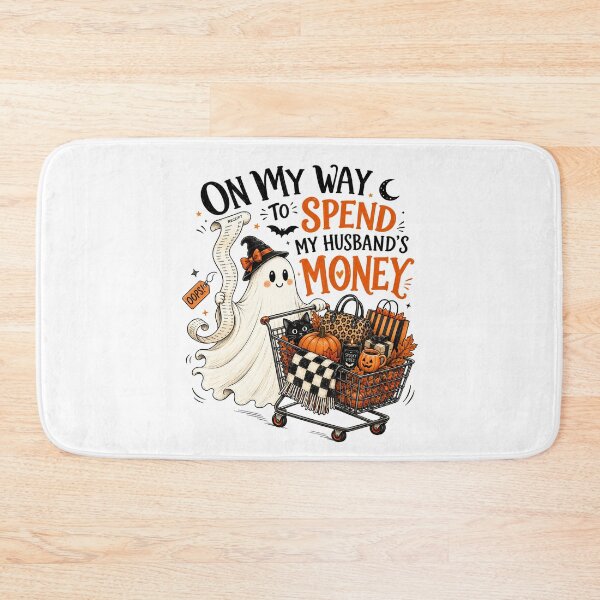 Item preview, On My Way To Spend My Husband’s Money Funny Halloween Shopping Ghost Wife Humor designed and sold by 76Valeria.