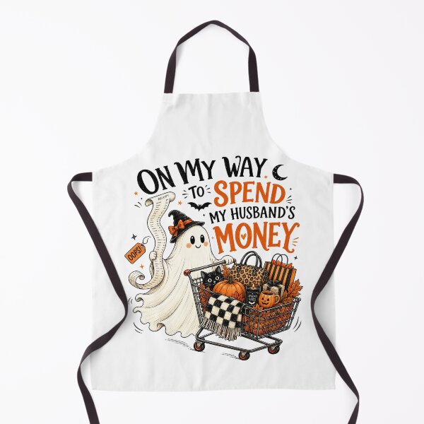 Item preview, On My Way To Spend My Husband’s Money Funny Halloween Shopping Ghost Wife Humor designed and sold by 76Valeria.