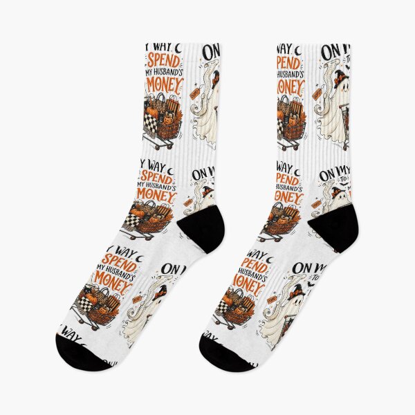 Item preview, On My Way To Spend My Husband’s Money Funny Halloween Shopping Ghost Wife Humor designed and sold by 76Valeria.