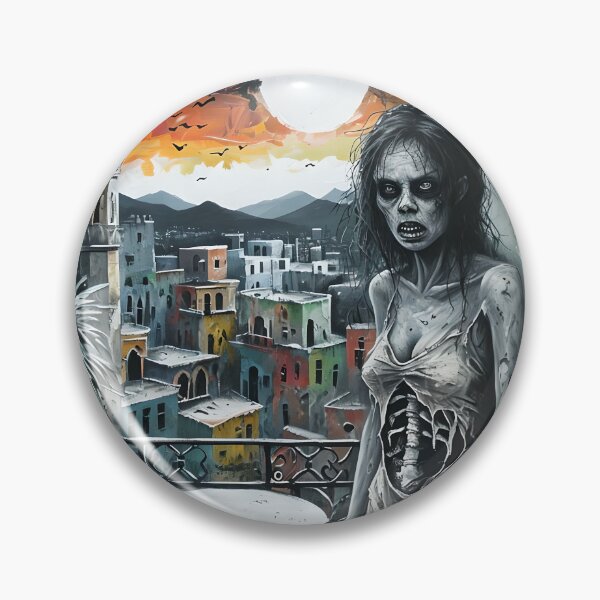 Item preview, Zombie Woman - Sunset Over City designed and sold by NightTimeJ.