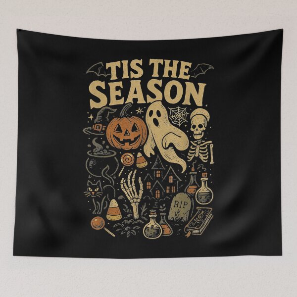 Item preview, Tis The Season Retro Vintage Halloween designed and sold by moabeArtistic.