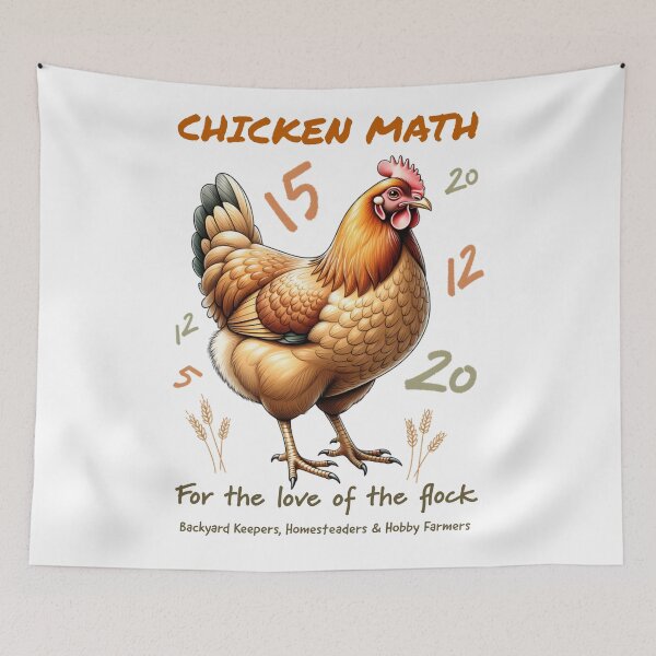 Item preview, Chicken Math Hand Drawn Style designed and sold by Bennie Singh.