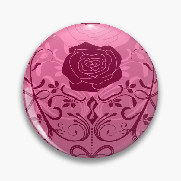 Item preview, Rose ornament, pink, coral designed and sold by RedPoppyStudio.