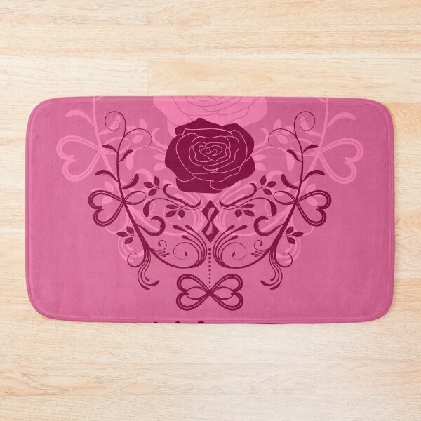 Item preview, Rose ornament, pink, coral designed and sold by RedPoppyStudio.