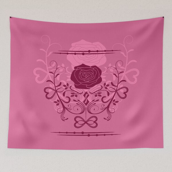 Item preview, Rose ornament, pink, coral designed and sold by RedPoppyStudio.
