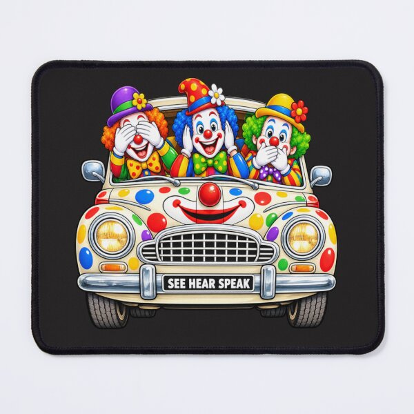 Item preview, Clown car see hear speak no evil  designed and sold by JamesDunican.