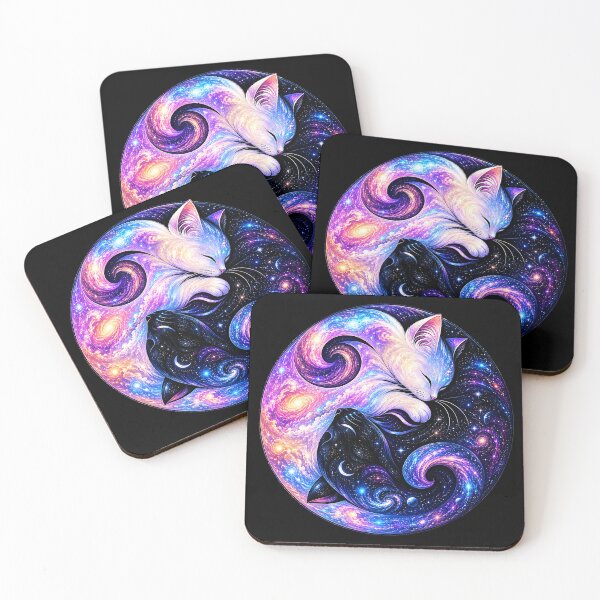 Item preview, ⚖️ PURRFECTLY BALANCED COLLECTION ⚖️ - GALAXY CATS v1 designed and sold by WheelieGdArt.