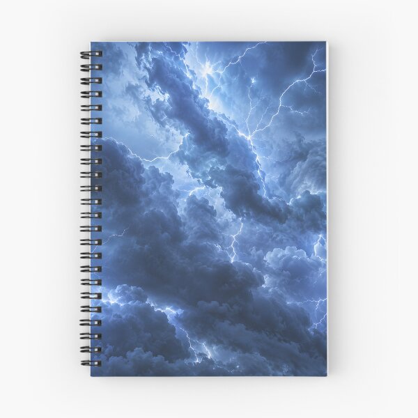 Item preview, Electric Storm Clouds Lightning Fine Art Photography Wall Art Gift for Nature Lovers designed and sold by Nightarel.
