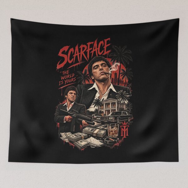 Item preview, Tony Montana Scare Face Shirt designed and sold by RedaSouq.