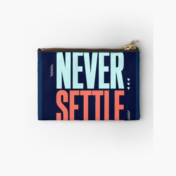 Item preview, Never Settle Motivational Typography Poster designed and sold by AndyGordon125.