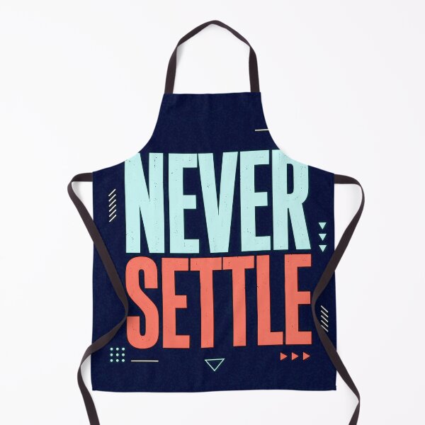 Item preview, Never Settle Motivational Typography Poster designed and sold by AndyGordon125.