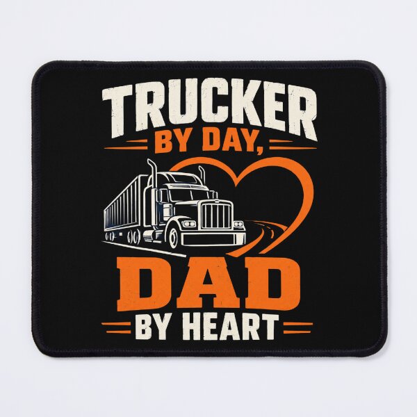 Item preview, Trucker By Day Dad By Heart - Vintage Truck Driver Father's Day Gift designed and sold by Haque Designs.