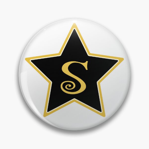 Item preview, Star Monogram S Gold Black designed and sold by Jeallan Designs.