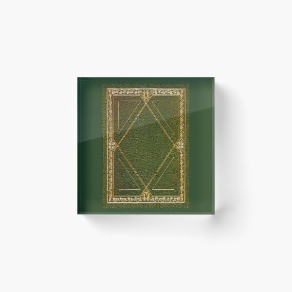 Item preview,  Antique luxury green and and gold leather bound book binding designed and sold by stevepaint.