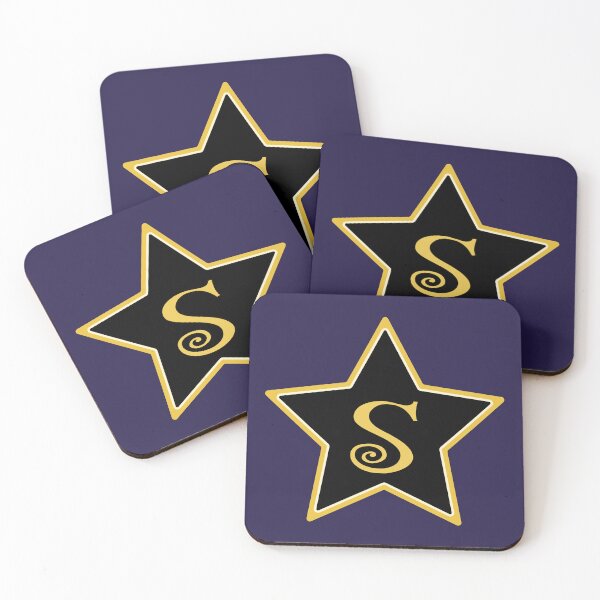 Item preview, Star Monogram S Gold Black designed and sold by Jeallan Designs.