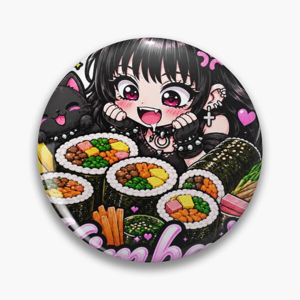 Item preview, Goth Food Gremlin Loves Kimbap designed and sold by AnnekeJordaan.