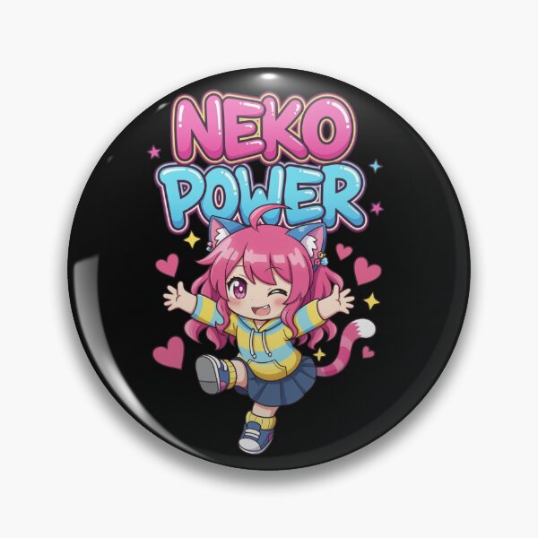 Item preview, Neko Power – Kawaii Chibi Cat Girl designed and sold by Revyra Design .