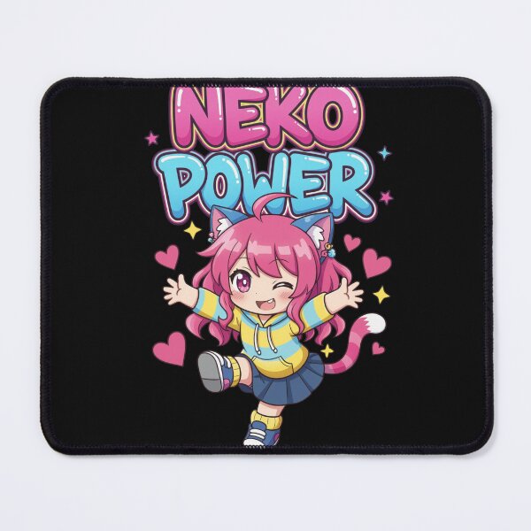 Item preview, Neko Power – Kawaii Chibi Cat Girl designed and sold by Revyra Design .