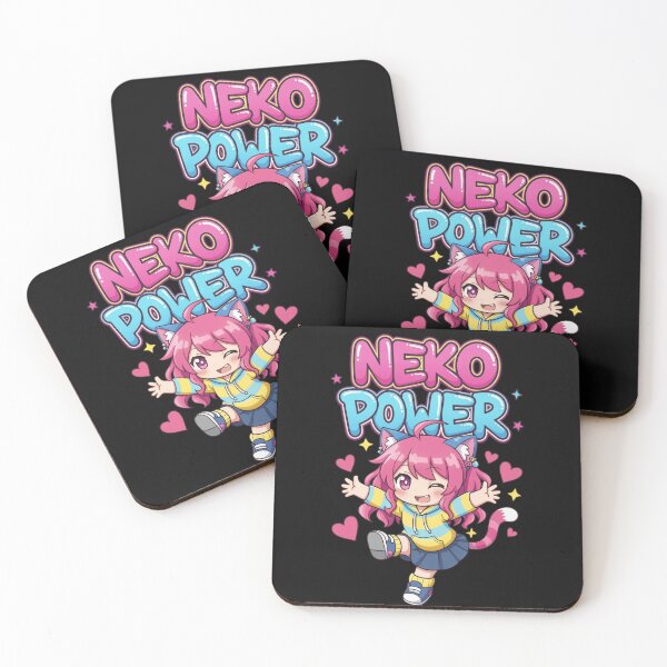 Item preview, Neko Power – Chica Gato Chibi Kawaii designed and sold by Revyra Design .