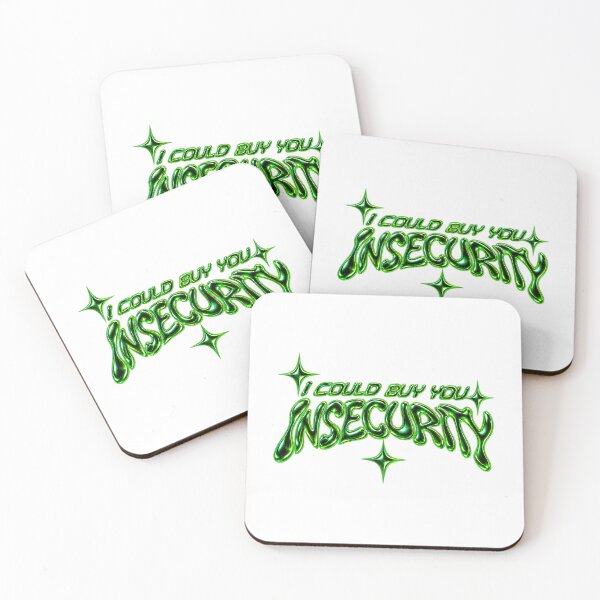 Item preview, I Could Buy You Insecurity Liquid Chrome Y2K Typography designed and sold by cezzarie.