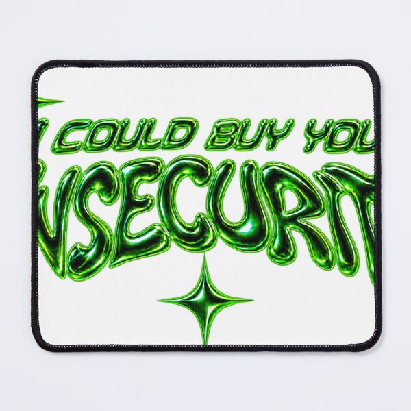 Item preview, I Could Buy You Insecurity Liquid Chrome Y2K Typography designed and sold by cezzarie.