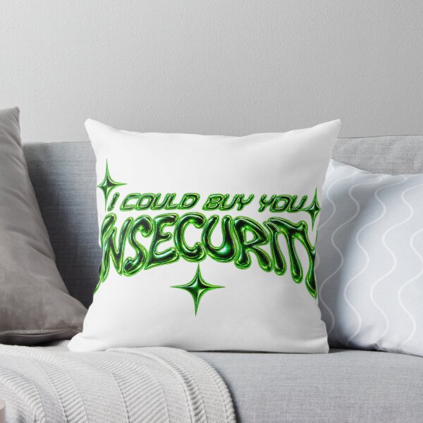 Item preview, I Could Buy You Insecurity Liquid Chrome Y2K Typography designed and sold by cezzarie.