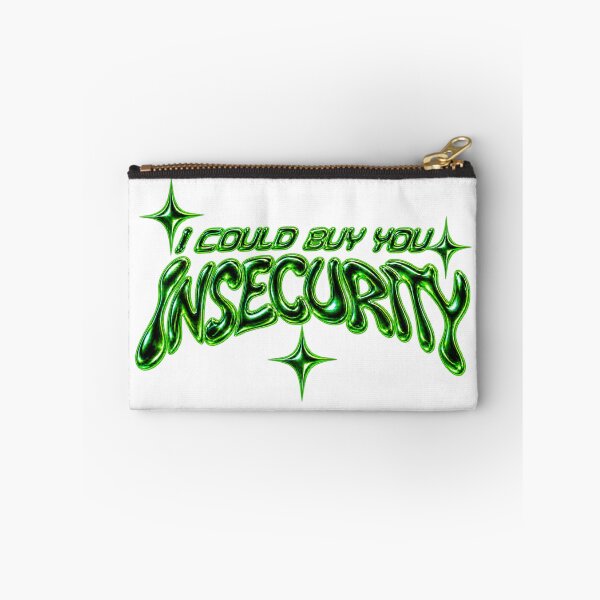 Item preview, I Could Buy You Insecurity Liquid Chrome Y2K Typography designed and sold by cezzarie.