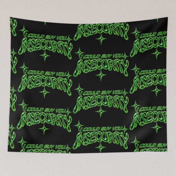 Item preview, I Could Buy You Insecurity Liquid Chrome Y2K Typography designed and sold by cezzarie.