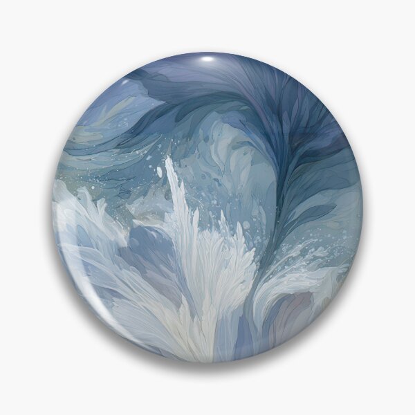 Item preview, Abstract First Frost Watercolor Ice Bloom Tapestry designed and sold by TJ Art and Camera.