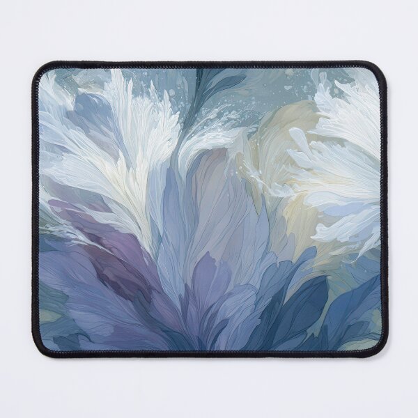 Item preview, Abstract First Frost Watercolor Ice Bloom Tapestry designed and sold by TJ Art and Camera.