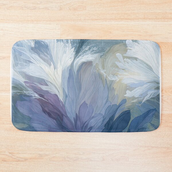 Item preview, Abstract First Frost Watercolor Ice Bloom Tapestry designed and sold by TJ Art and Camera.