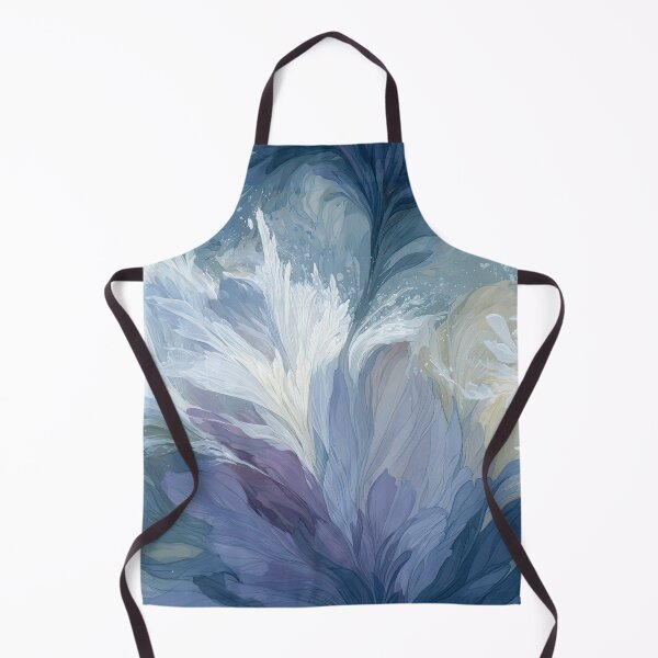 Item preview, Abstract First Frost Watercolor Ice Bloom Tapestry designed and sold by TJ Art and Camera.