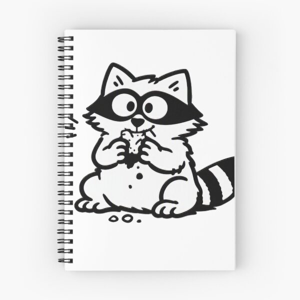 Item preview, Funny Raccoon in Simon's Cat Style designed and sold by ANNART1602.
