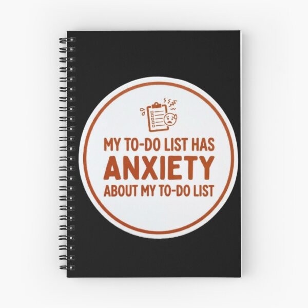 Item preview, My To Do List Has Anxiety Funny Productivity Fail Sticker designed and sold by ProjectNoah.