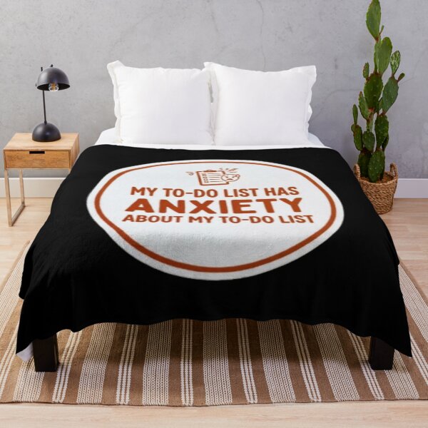 Item preview, My To Do List Has Anxiety Funny Productivity Fail Sticker designed and sold by ProjectNoah.