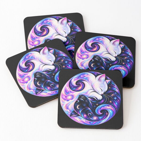 Item preview, ⚖️ PURRFECTLY BALANCED COLLECTION ⚖️ - GALAXY CATS v2 designed and sold by WheelieGdArt.