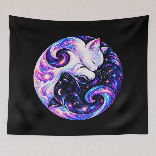 Item preview, ⚖️ PURRFECTLY BALANCED COLLECTION ⚖️ - GALAXY CATS v2 designed and sold by WheelieGdArt.