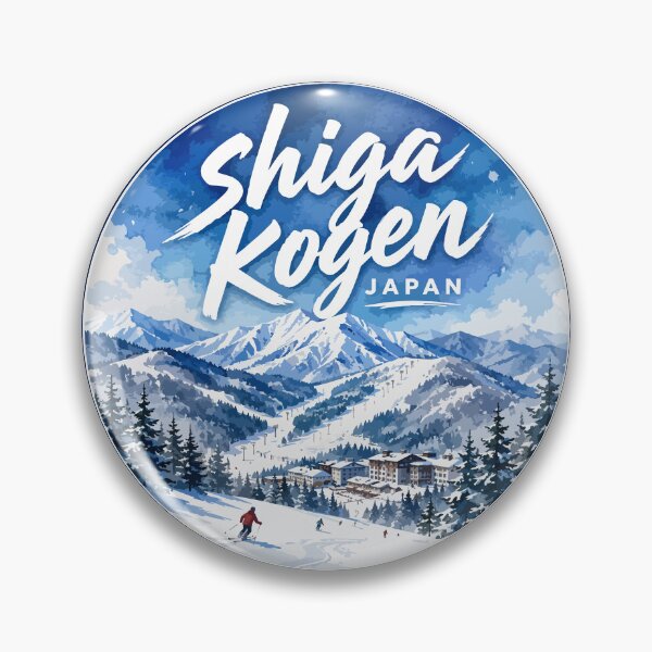 Item preview, Shiga Kogen Ski Japan Watercolor Travel designed and sold by TomFrontierArt.