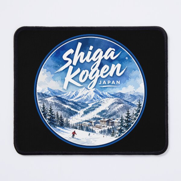 Item preview, Shiga Kogen Ski Japan Watercolor Travel designed and sold by TomFrontierArt.