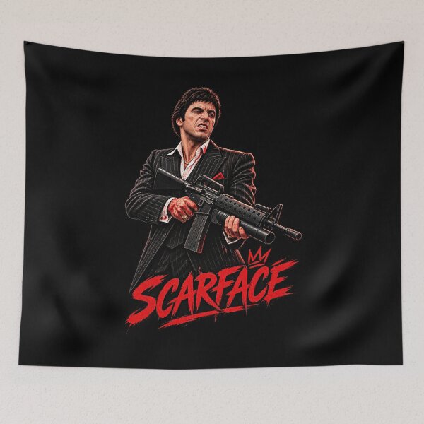 Item preview, Tony Montana Scare Face Sticker designed and sold by RedaSouq.