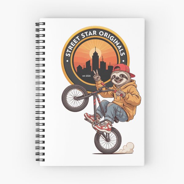 Item preview, Urban Sloth Stunt Bike Street Artist Cartoon designed and sold by Museum Of Non-Existing Art.