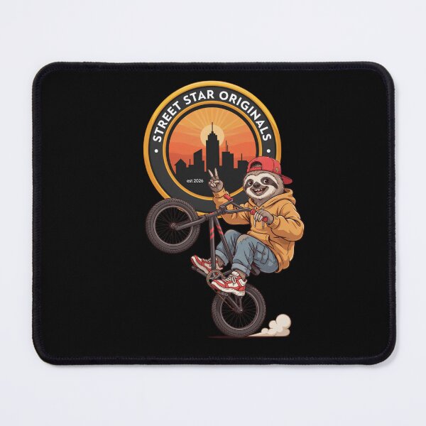 Item preview, Urban Sloth Stunt Bike Street Artist Cartoon designed and sold by Museum Of Non-Existing Art.